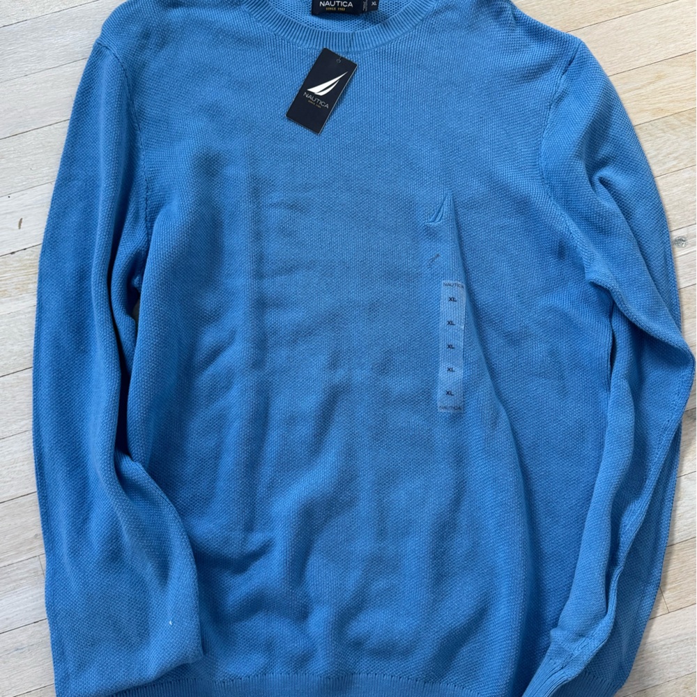 Nautica XL Men’s sweater blue crewneck